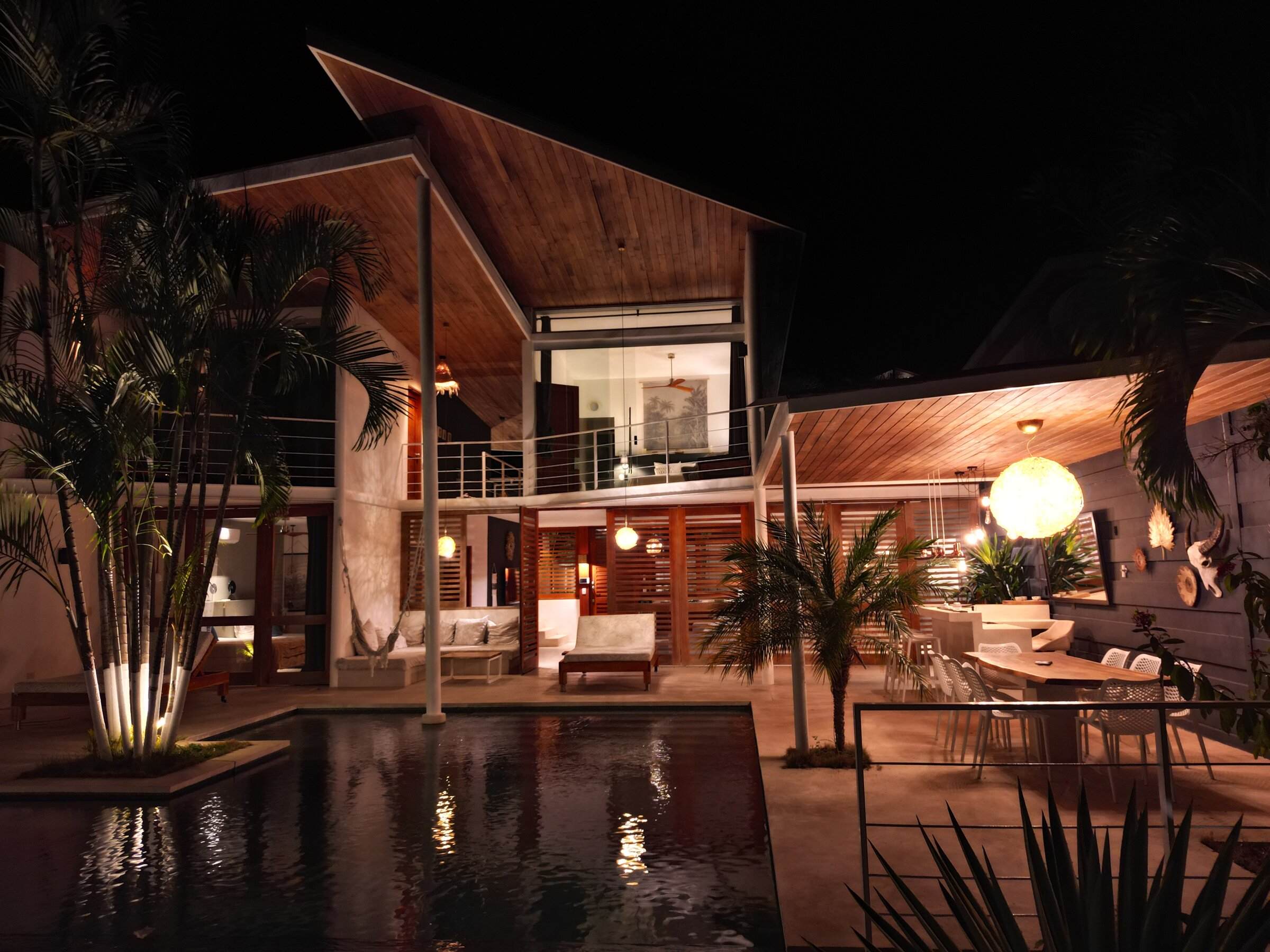 Casa Noa — drone evening.