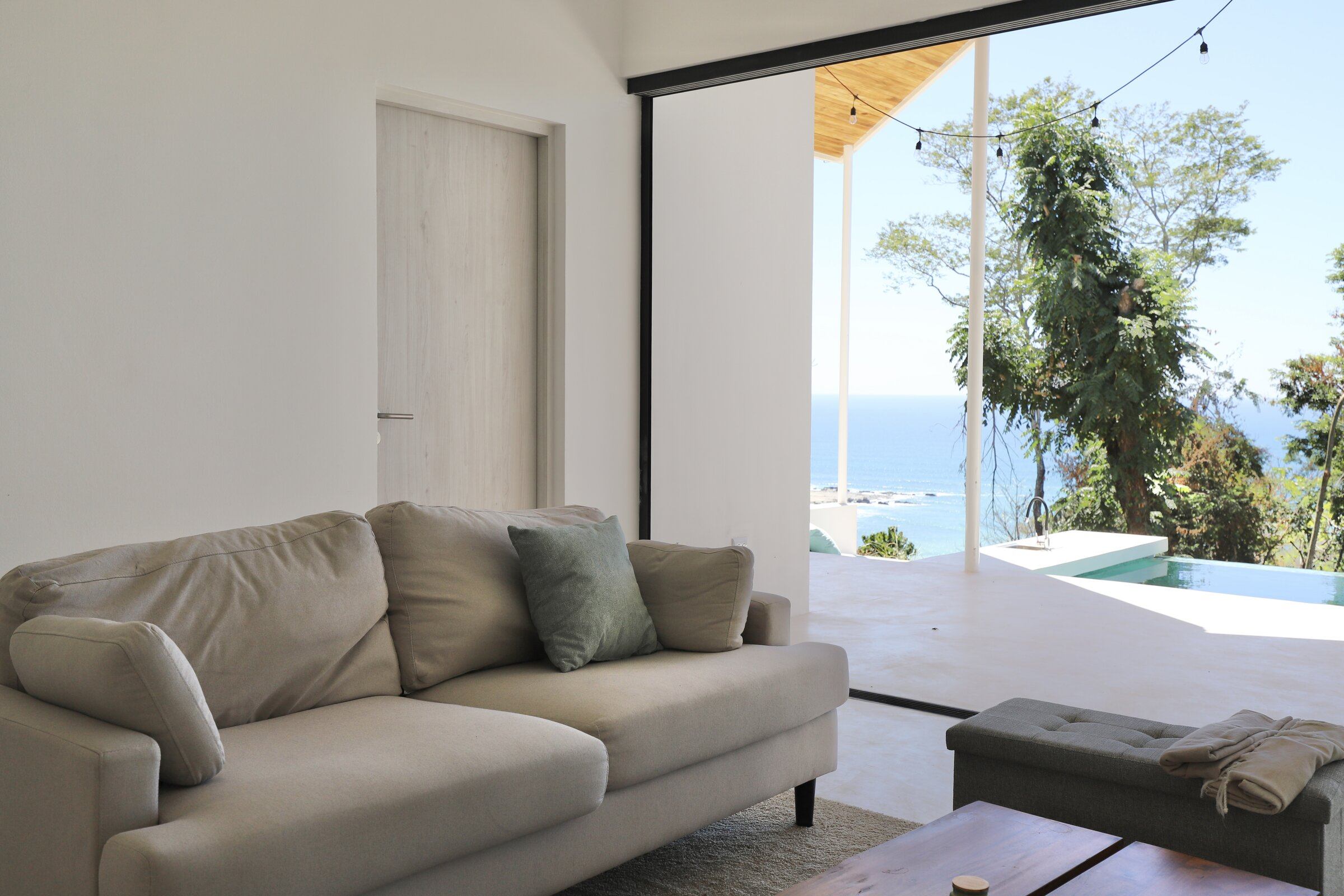 Casa Topaze — wooden interior.